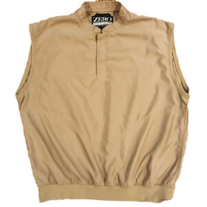 𝅺zero Restriction Golf Outerwear Gold Pullover Vest Jacket